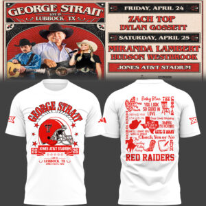 Limited Edition G. Strait x Texas Tech At Jones AT&T Stadium Tshirt-PU26042109