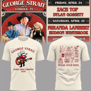 Limited Edition G. Strait x Texas Tech At Jones AT&T Stadium Tshirt-PA042126024