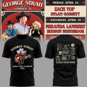 Limited Edition G. Strait x Texas Tech At Jones AT&T Stadium Tshirt-PA042126026