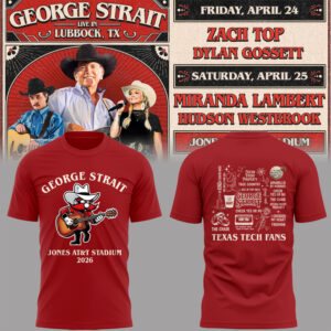Limited Edition G. Strait x Texas Tech At Jones AT&T Stadium Tshirt-PA042126028