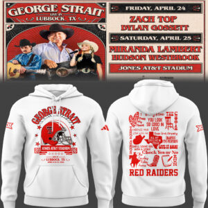 Limited Edition G. Strait x Texas Tech At Jones AT&T Stadium Hoodie-PU26042110