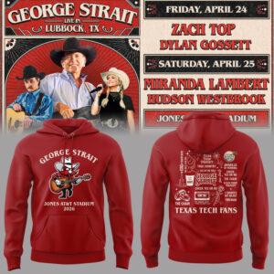 Limited Edition G. Strait x Texas Tech At Jones AT&T Stadium Hoodie-PA042126029