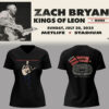 Limited Zach Bryan ?The?Quittin??Time?Tour 2025? V-neck TShirt-PA072125024
