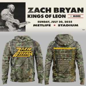 Limited Zach Bryan ?The?Quittin??Time?Tour 2025? Camo Hoodie-ND07212537