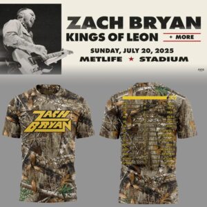 Limited Zach Bryan ?The?Quittin??Time?Tour 2025? Camo TShirt-ND07212539