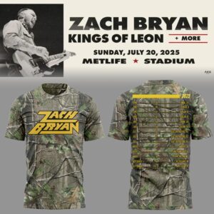Limited Zach Bryan ?The?Quittin??Time?Tour 2025? Camo TShirt-ND07212538