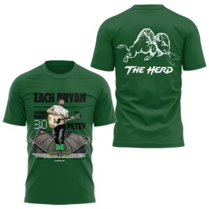 Limited Marshall Football x Zach Bryan Tour 2025 TShirt-AB0903251000