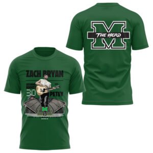 Limited Marshall Football x Zach Bryan Tour 2025 TShirt-AB0903251001
