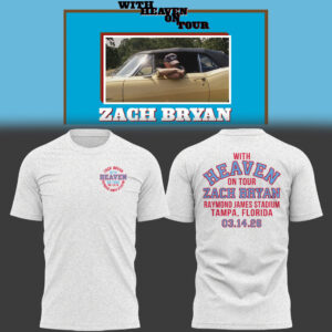 Limited Zach ?With Heaven On Tour 2026.? in Florida TShirt-PU26031401