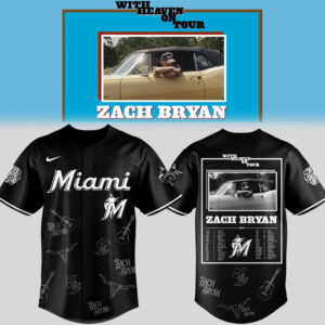 Limited Edition Miami Marlins x Zach ?With Heaven On Tour 2026.? Jersey-PU26031408