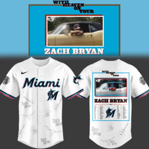 Limited Edition Miami Marlins x Zach ?With Heaven On Tour 2026.? Jersey-PU26031405