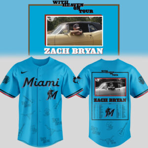Limited Edition Miami Marlins x Zach ?With Heaven On Tour 2026.? Jersey-PU26031411