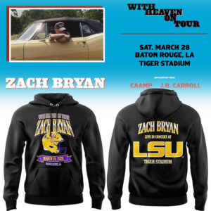 Limited Zach ?With Heaven On Tour 2026.? at LSU Hoodie-LL260328005