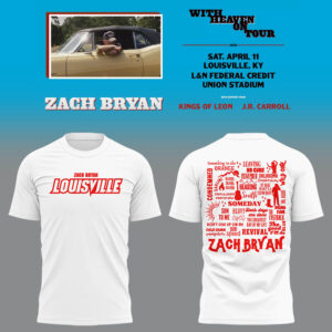 Limited Zach ?With Heaven On Tour 2026.? At Louisville TShirt-LL260410030