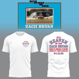 Limited Zach ?With Heaven On Tour 2026.? At Bank of America Stadium TShirt-LL260418001