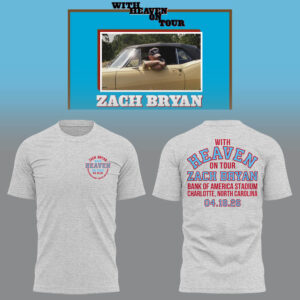 Limited Zach ?With Heaven On Tour 2026.? At Bank of America Stadium TShirt-LL260418002