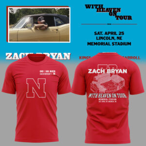 Limited Edition ?With Heaven On Tour 2026.? at lincoln, Ne Memorial Stadium Shirt-KC04222625