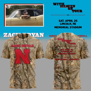 Limited Edition ?With Heaven On Tour 2026.? at lincoln, Ne Memorial Stadium Shirt-KC04222627