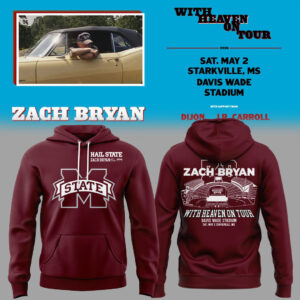 Limited Edition ?With Heaven On Tour 2026.? at Davis Wade Stadium Starkville, Mississippi Hoodie-KC04272623