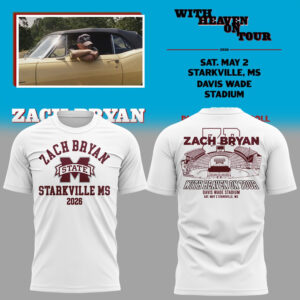 Limited Edition ?With Heaven On Tour 2026.? at Davis Wade Stadium Starkville, Mississippi Shirt-KC04272629