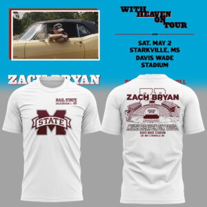 Limited Edition ?With Heaven On Tour 2026.? at Davis Wade Stadium Starkville, Mississippi Shirt-KC04272630