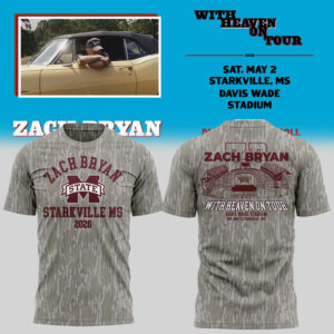 Limited Edition ?With Heaven On Tour 2026.? at Davis Wade Stadium Starkville, Mississippi Shirt-KC04272631