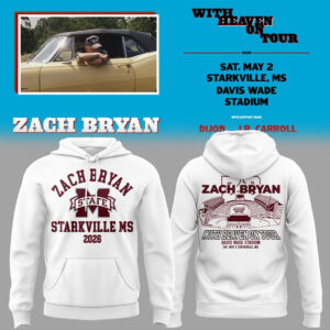 Limited Edition ?With Heaven On Tour 2026.? at Davis Wade Stadium Starkville, Mississippi Hoodie-KC04272627