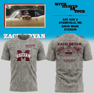 Limited Edition ?With Heaven On Tour 2026.? at Davis Wade Stadium Starkville, Mississippi Shirt-KC04272632