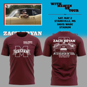 Limited Edition ?With Heaven On Tour 2026.? at Davis Wade Stadium Starkville, Mississippi Shirt-KC04272633