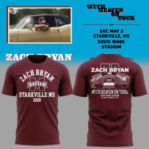 Limited Edition ?With Heaven On Tour 2026.? at Davis Wade Stadium Starkville, Mississippi Shirt-KC04272634