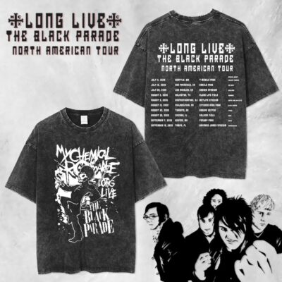 Music Tour Y2k High Quality Printed Wash Tee - TM250619042D.B381