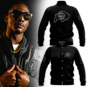 Limited Edition Colorado Buffaloes Football Black Bomber Jackets 2024 HY2408073303