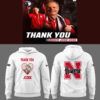 Nebraska Volleyball 2025 Limited Thanks Coach John Cook White Hoodie-PU013025042