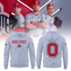 Limited Ohio State Baseball " Fresh Road Gray " Hoodie-LL021725008