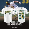 Oakland Athletics’ Rickey Henderson FOREVER 24 Special Jersey-PU122524500