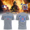 Limited Edition Chicago Cubs x Firefighter Appreciation Night TShirt -LL250307007