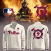 Limited Edition Phillies x Firefighter Appreciation Night Zipper Sweatshirt-LL250310107