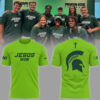 Michigan State Big10 2024 Limited Edition Jesus Won Light Green T-Shirt-PU100224304