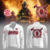 Limited Edition Arkansas Baseball x Firefighter Appreciation Night Zipper Sweatshirt-LL250314014