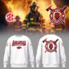 Limited Edition Arkansas Baseball x Firefighter Appreciation Night Sweatshirt-LL250314015