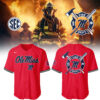 Limited Edition Ole Miss Baseball x Firefighter Appreciation Night Jersey-LL250318024