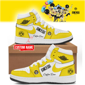Limited Edition Dortmund X One Piece Custom Name Shoes-LL250327025