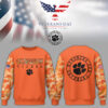 Clemson Tigers NCAA 2024  Limited Veterans Orange Camo Sweatshirt-PU111424061