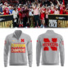Nebraska Men’s Basketball “2025 College Basketball Crown Champions” Zipper Sweatshirt-LL250904008