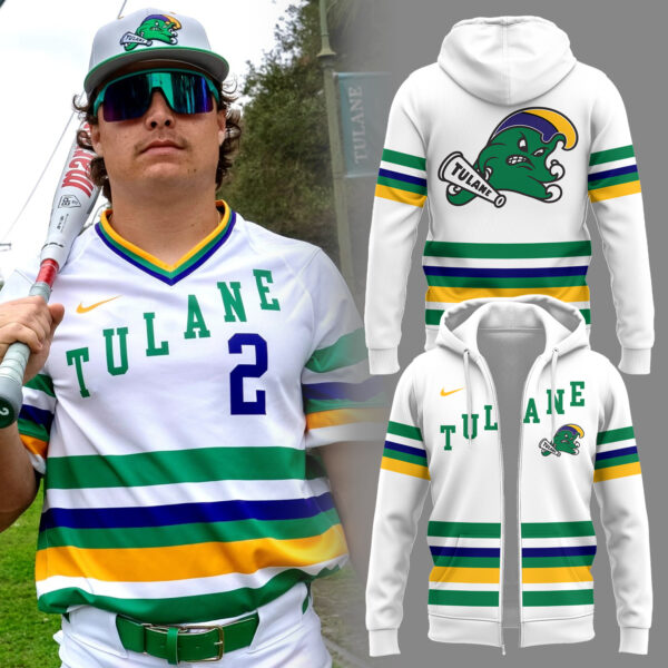 Tulane Baseball 2025 Limited Edition? "Mardi Gras 2025" Zip Hoodie-PU25021607