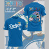 Los Angeles Dodgers x ONE PIECE Night Tshirt-LL250529013