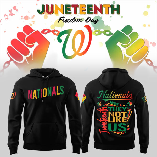 Limited Edition Washington Nationals x Juneteenth Night Hoodie-LL250619026