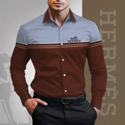 Luxury Brand Long Sleeve Button Shirt - Win151130