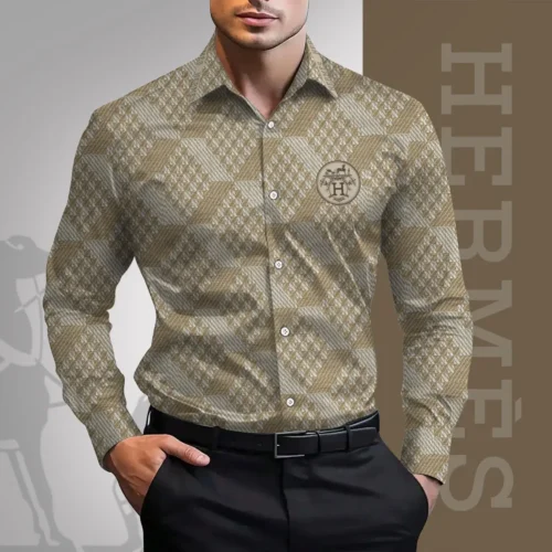 Luxury Brand Long Sleeve Button Shirt - Win151134