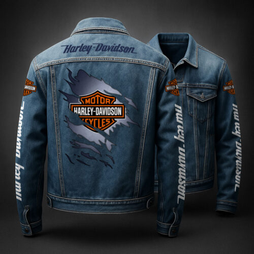Premium Denim Jacket Harley Davidson - Win080925